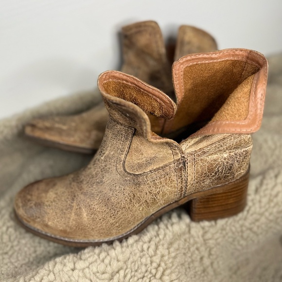 Diba True Walnut Grove Tan Bootie Size 9,5 western ankle boots leather like new - Picture 15 of 17